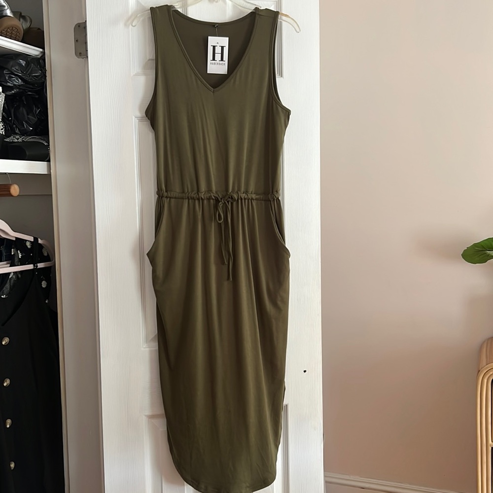 Olive Green Dress